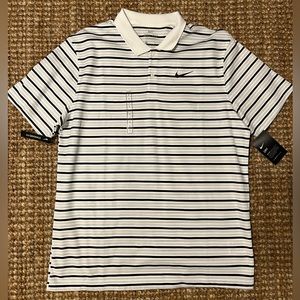 Nike Dri Fit Striped Golf Shirt